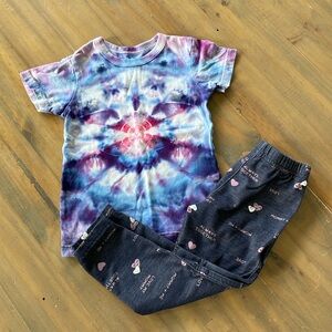 FREE with purchase Tie-DyeT-shirt and Leggings 4T